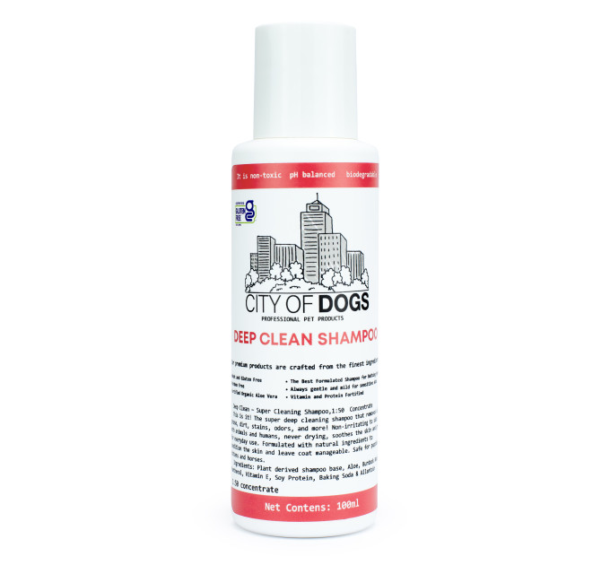 Супер-очищуючий шампунь City of Dogs Deep Clean, 100 мл