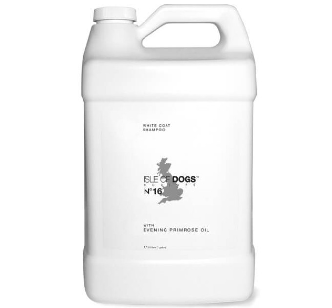 Шампунь Isle of Dogs для білої шерсті собак №16 з олією Вечірньої примули 3,78 л галлон