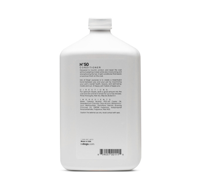 Кондиціонер Isle of Dogs легкої дії №50 для всіх типів шерсті собак 1літр