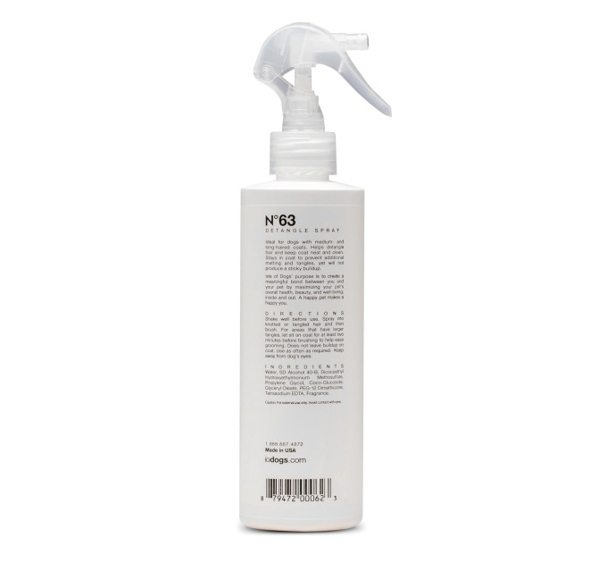 Розплутувальний спрей-кондиціонер Isle of Dogs №63, від ковтунів шерсті собак 250мл