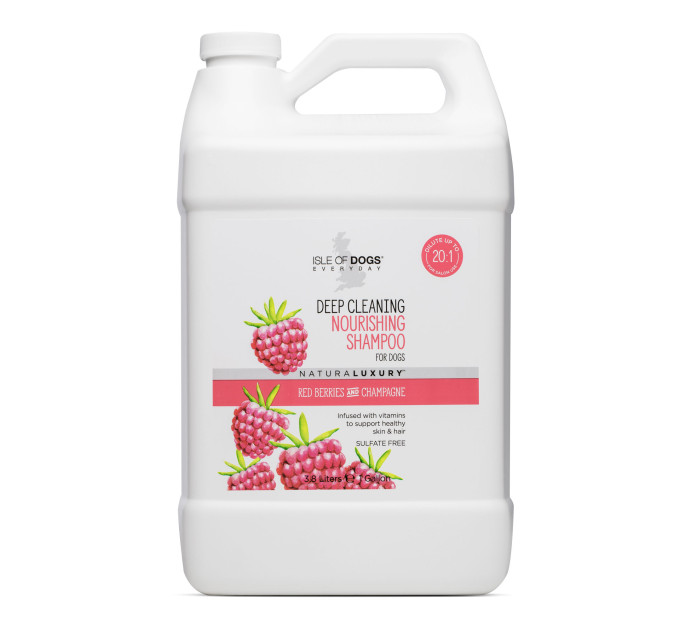 Шампунь Isle of Dogs для глибокої очистки шерсті собак DEEP CLEANING 3,78 літра галон
