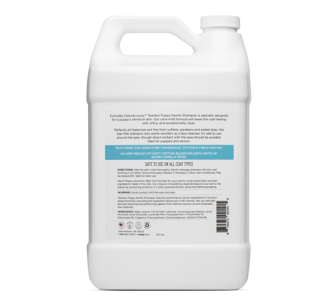 Шампунь Isle Of Dogs для цуценят TEARLESS PUPPY без сліз 3,78 Л Галлон