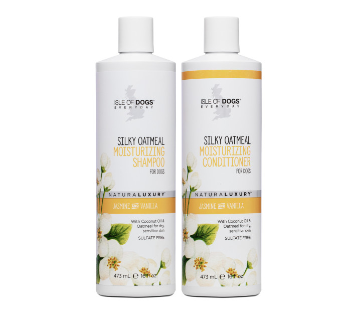 Кондиціонер Isle Of Dogs для м'якої шовковистої шерсті Собак SILKY OATMEAL 473 мл