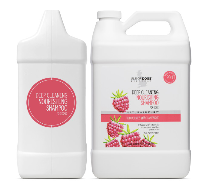 Шампунь Isle of Dogs для глибокої очистки шерсті собак DEEP CLEANING 3,78 літра галон
