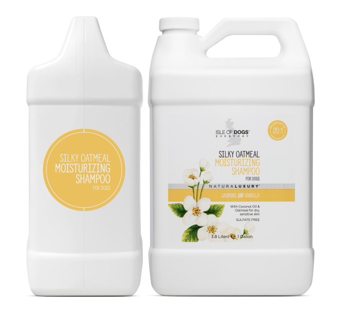 Шампунь Isle Of Dogs Для М'якої Шовковистої Шерсті Собак SILKY OATMEAL 3,78 Л Галлон
