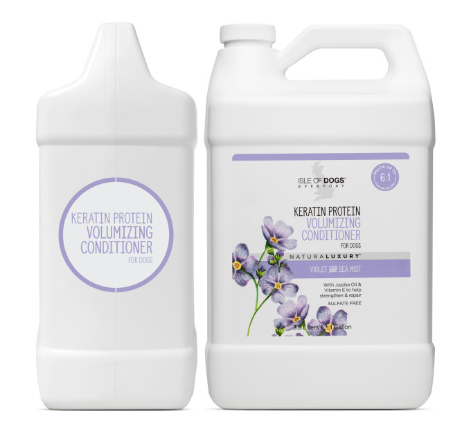 Кондиціонер Isle of Dogs для об'ємної шерсті собак KERATIN VOLUME 3,78 л (галлон)