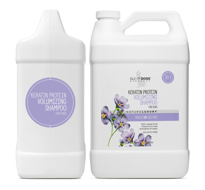 Шампунь Isle Of Dogs Для Об'ємної Шерсті Собак KERATIN VOLUME 3,78 Л Галлон