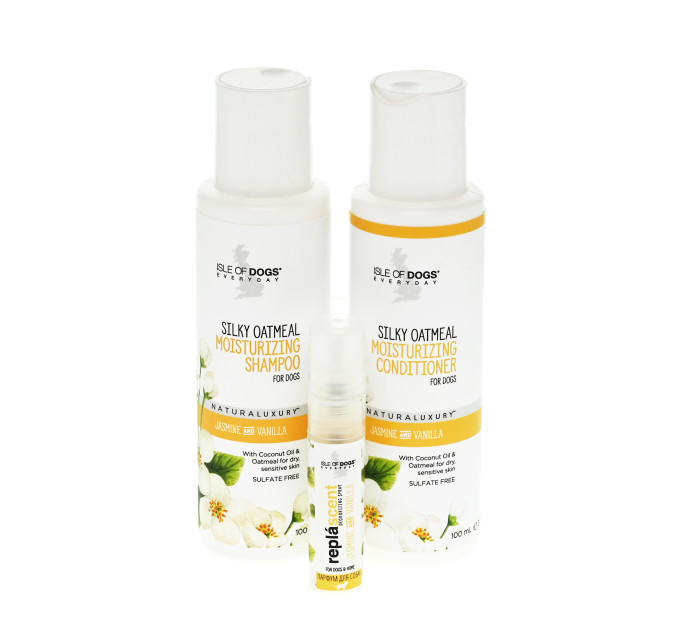 Кондиціонер Isle Of Dogs для м'якої шовковистої шерсті собак SILKY OATMEAL 100мл NEW