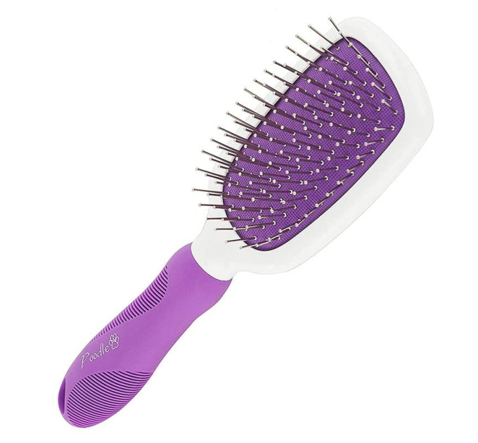 Нержавіюча щітка Poodle Pet для грумінгу собак і котів