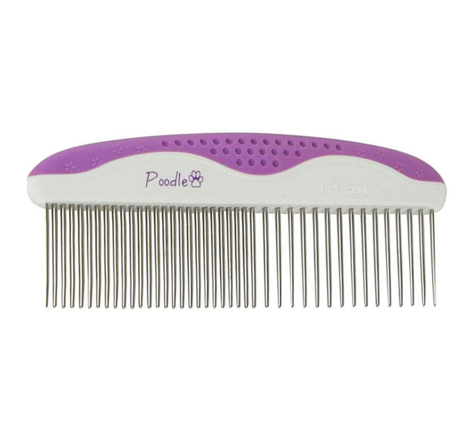 Гребінець для собак Poodle Pet з нержавіючої сталі 50 мм х 120 мм