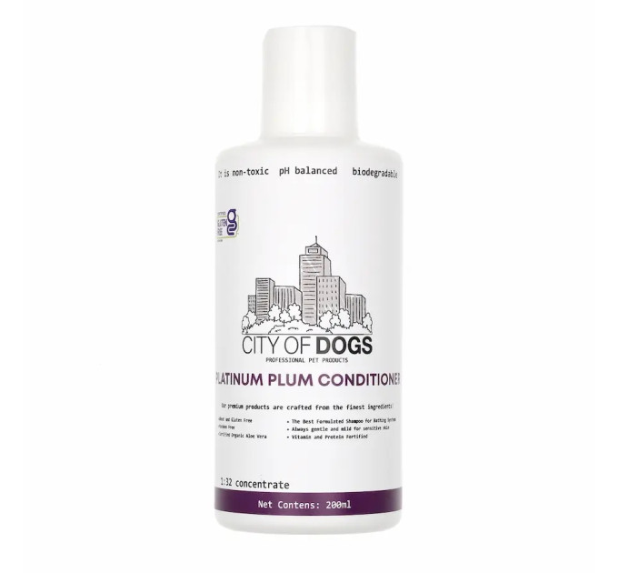 Супер-кондиціонер City of Dogs Platinum Plum, 500 мл