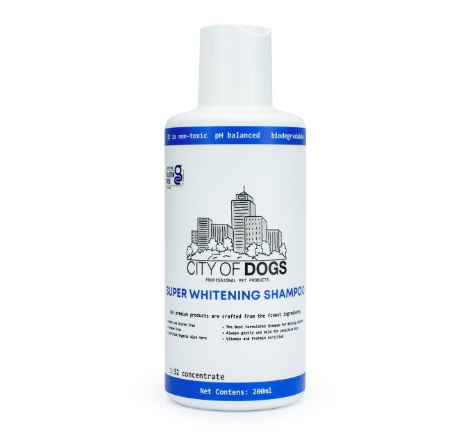 Супевідбілюючий шампунь City of Dogs Great White, 500 мл