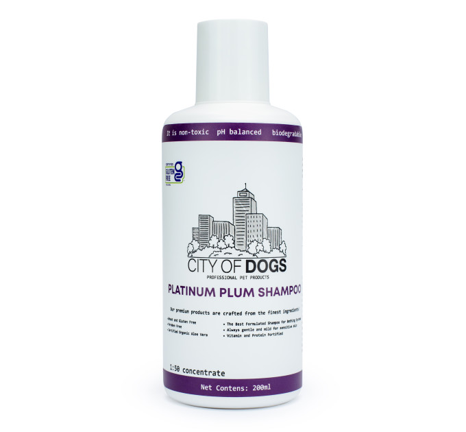 Оптимізуючий шампунь City of Dogs Platinum Plum, 200 мл