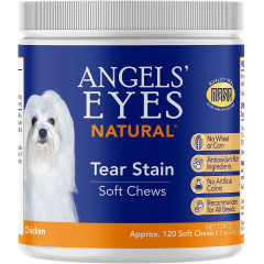 Таблетки для профілактики слізних доріжок Angels' Eyes Natural Tear Stain Prevention Soft Chews for Dogs для собак 120таб