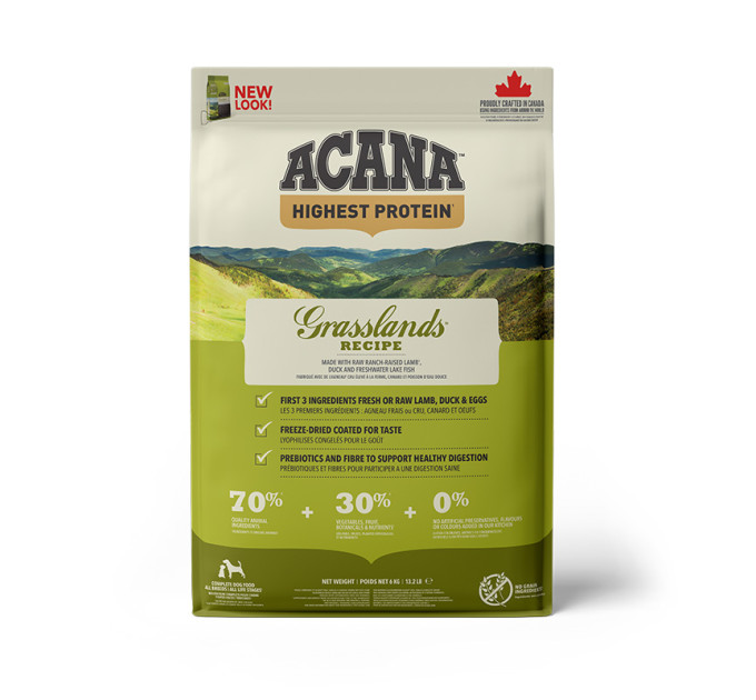 ACANA GRASSLANDS DOG RECIPE 6.0kg