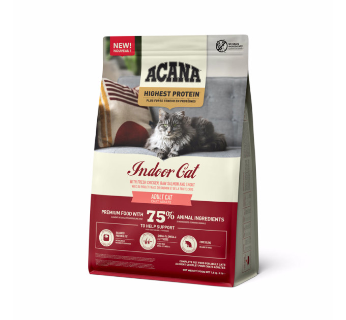 ACANA HIGHEST PROTEIN INDOOR CAT 1.8KG (x8)
