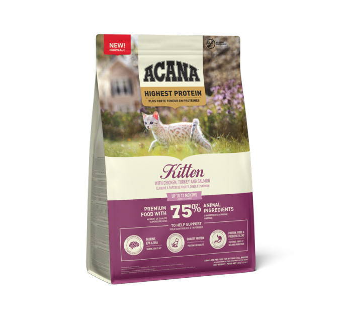 ACANA HIGHEST PROTEIN KITTEN RECIPE 1.8KG