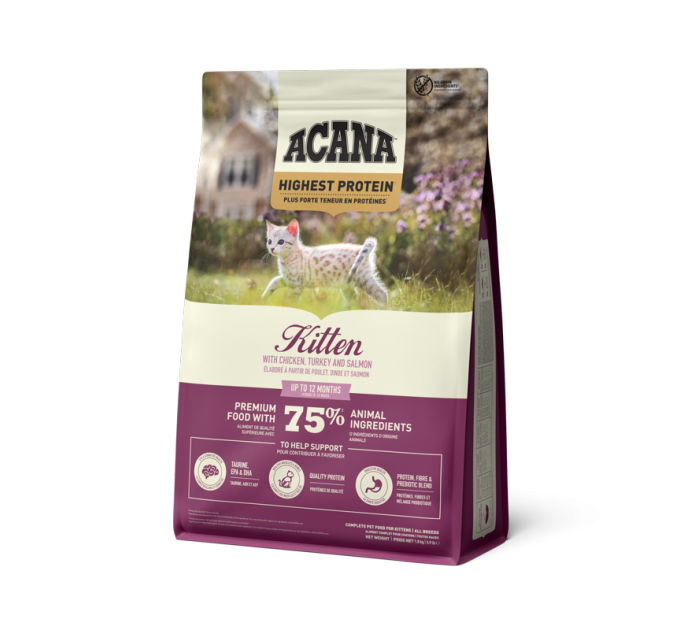 ACANA HIGHEST PROTEIN KITTEN RECIPE 1.8KG