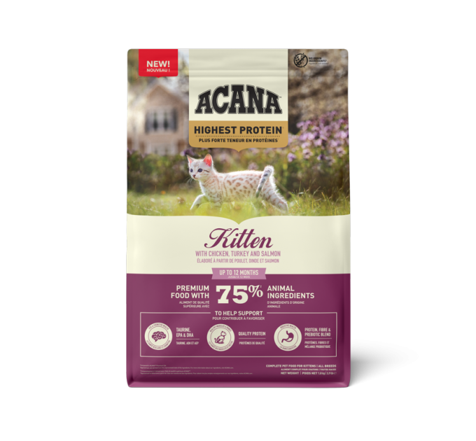 ACANA HIGHEST PROTEIN KITTEN RECIPE 1.8KG